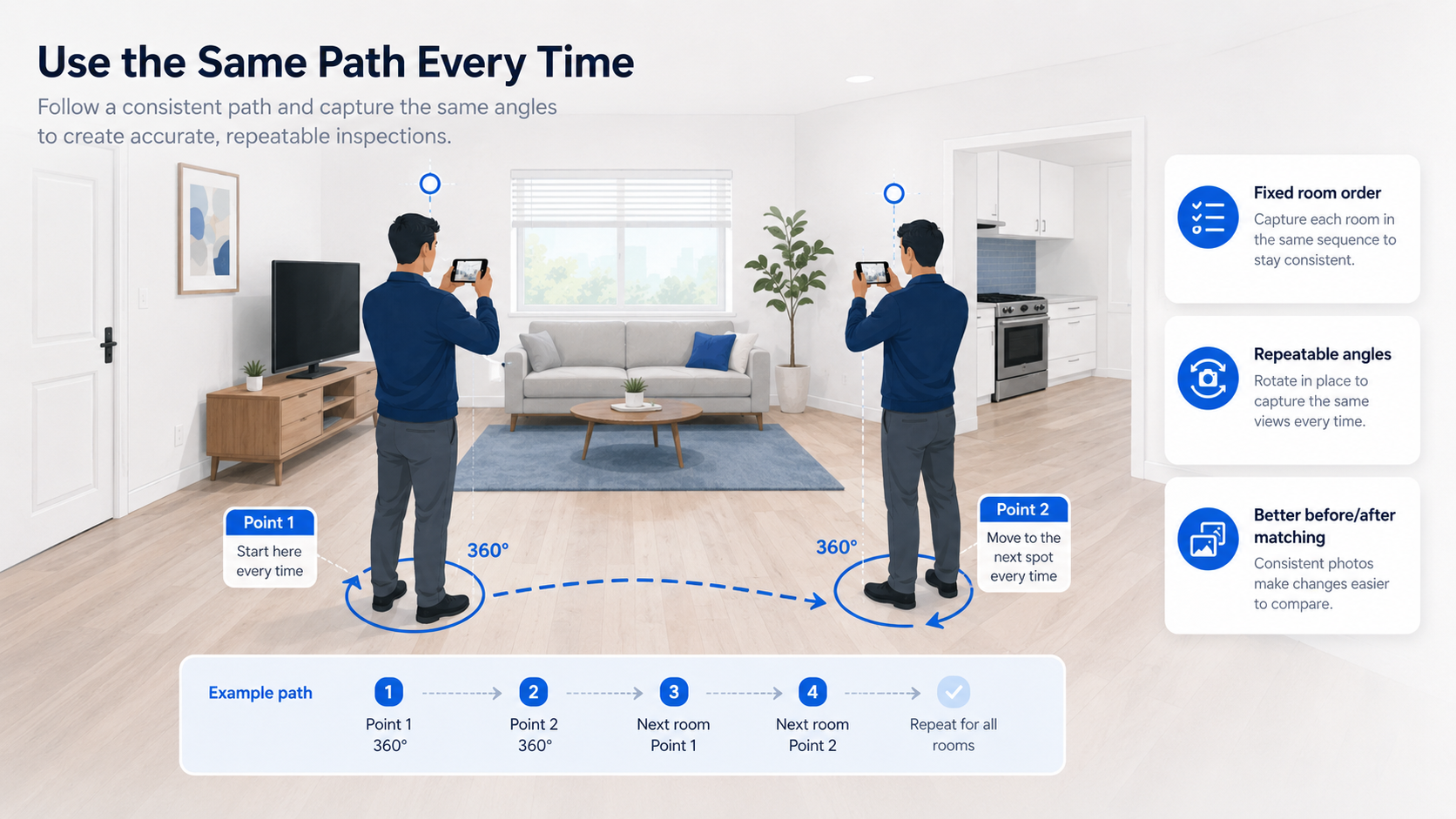 Consistent inspection path tutorial illustration